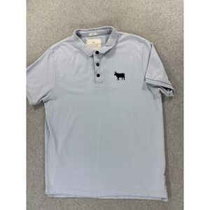 Kingsley‎ Heath Classic Embroidered Regular Fit Polo Shirt (Men's XL) Blue